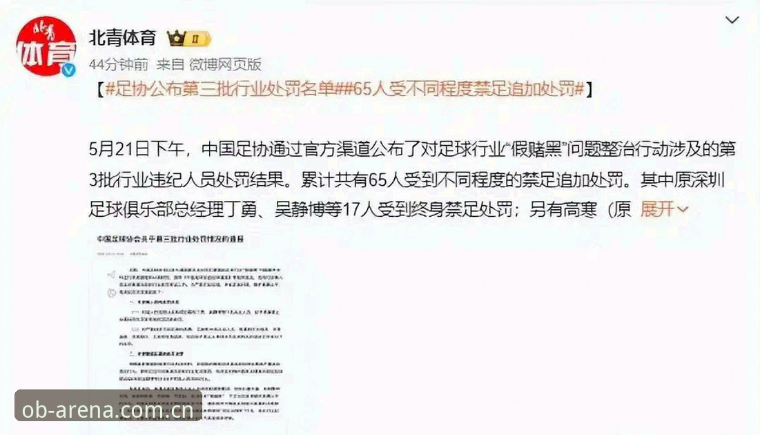 中国足协第三批禁足名单深度解析：从行业乱象看体育平台数据透明度